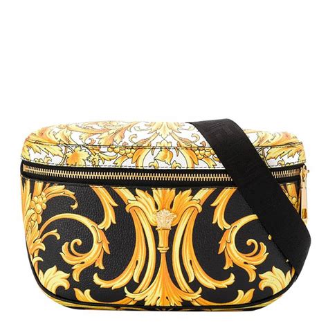 versace barocco belt bag|Versace book bags for men.